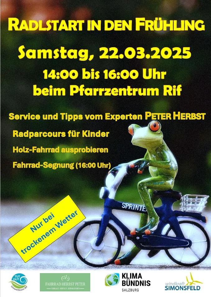 Radlstart in den Frühling